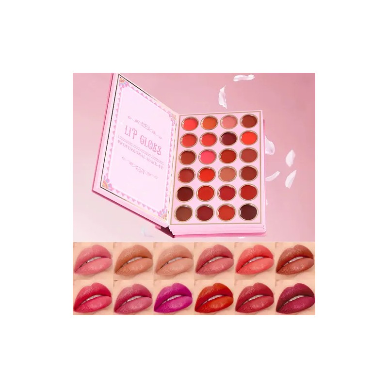 5 En 1 Paleta Sombras, Contorno, Iluminación, Labial Y Rubor