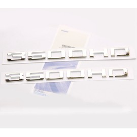 Yoaoo 2Pack OEM Chrome 3500Hd 3500 Hd Nameplates Emblems Badges Compatible with Silverado Sierra