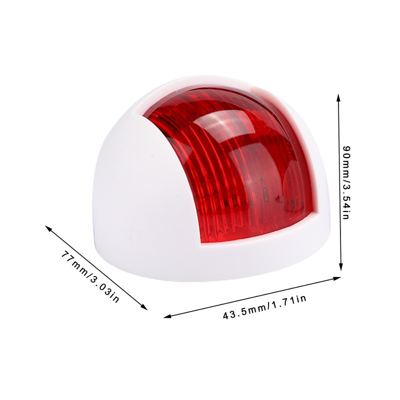 2Pcs Signal Lamp Red Green LED Waterproof Boat Navigation Light