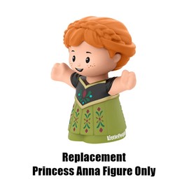 Replacement Part for Fisher-Price Little People Anna in Arendelle Playset - HCC44 ~ Replacement Princess Anna Figure ~ Wearing Green Dress