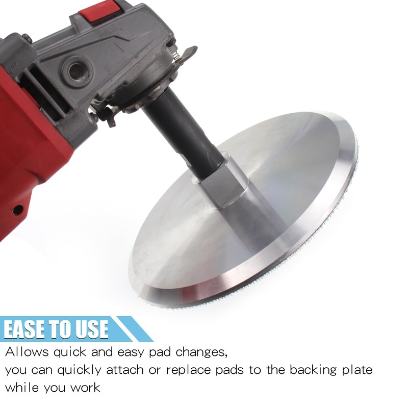 5/8-11 Thread 6 Inch Aluminum Backer Pad Set for Precision