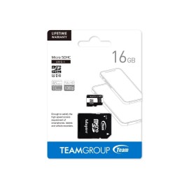 Team 16GB Memory Card with Adapter Model TUSDH16GCL10U0