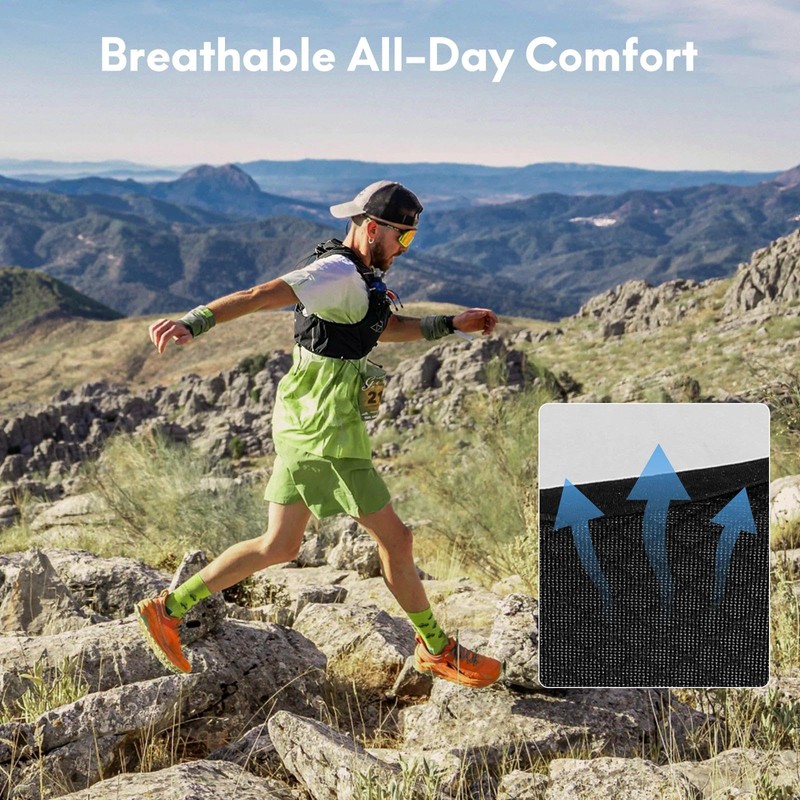 Haimont 10L Trail Running Hydration Vest with Soft Flasks Black
