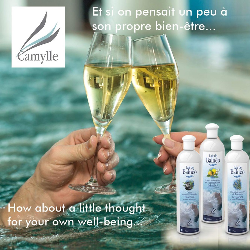 Camylle – Lait de Balnéo – Emulsion of essential oils for Corrugated Nesswannen Méditerranée – Balanc – 250 ml