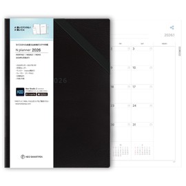 Neo smartpen [Write and Digital], N Planner 2026 Notebook, A5, Google Calendar, Digital, Monthly, Weekly Starts January 2026, Convenient Stationery