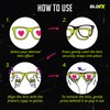 GloFX Snaps: Gray Frame Color Therapy Glasses – Magnetic Snap-On