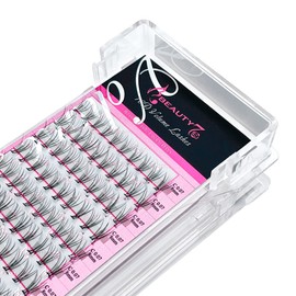 Beauty7 - 10D Eyelash Cluster Volume Lashes Single Eyelashes C-Curl Eyelash Extension 0.07 mm Thickness 100 Colls - Length 8 mm