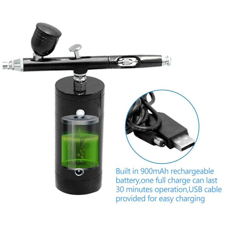 Rechargeable USB Airbrush Kit Portable Airbrush Compressor Spray Pump Handheld