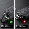 TISUR Round Carabiner Key Holder, Small, Stylish, Car Key Ring,