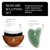 Lymphatic Contour Face Brush & Jade Gua Sha Set for