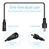 YACSEJAO DC Extension Cable IP65 Waterproof DC 5.5mmx2.1mm Male to