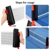 Helweet Table Tennis Nets, Ping Pong Replacement Net, Portable Table