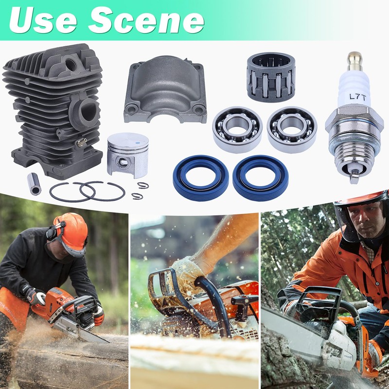 Adefol 40mm Cylinder Piston Kit For Stihl MS210 021 MS