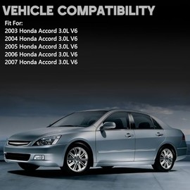 Kit de admisión de aire de Ram corto + filtro combinado compatible con Honda Accord LX EX 3.0L V6 03-07