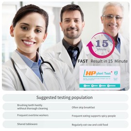 Helicobacter Pylori Detection kit, 10-15 Minutes of Quick Home Testing, The Result is Highly Accurate, Easy to use and Read,Pack of 2