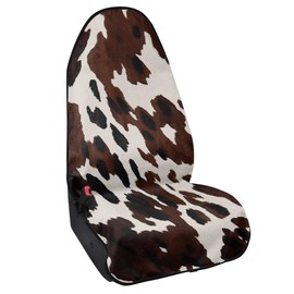 gearider Cow Print Car Towel Seat Covers After Gym Automotive Seat Cover Front Seats Only Brown Waterproof Bucket Towel Seat Covers for Running Athletes Swimming Workout Outdoor