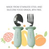 Lulyboo Silverware Utensils, Easy- Grip Handles, Self Feeding Baby &
