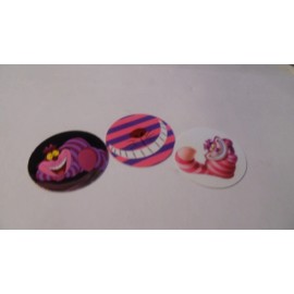 Unbranded Pre Cut One Inch Bottle Cap Images CHESHIRE CAT ALICE IN WONDERLAND  Free Ship - photo, 15 images