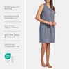 Fishers Finery Women's Sleeveless Nightgown;Relaxed Fit; Plus Size (Gry, XXL)