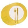 30 PCS Paper Placemats Gold Round Place mat Disposable Placemats
