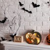 LOKIPA Halloween Wooden Decoration, Light Autumn Table Decoration for Halloween