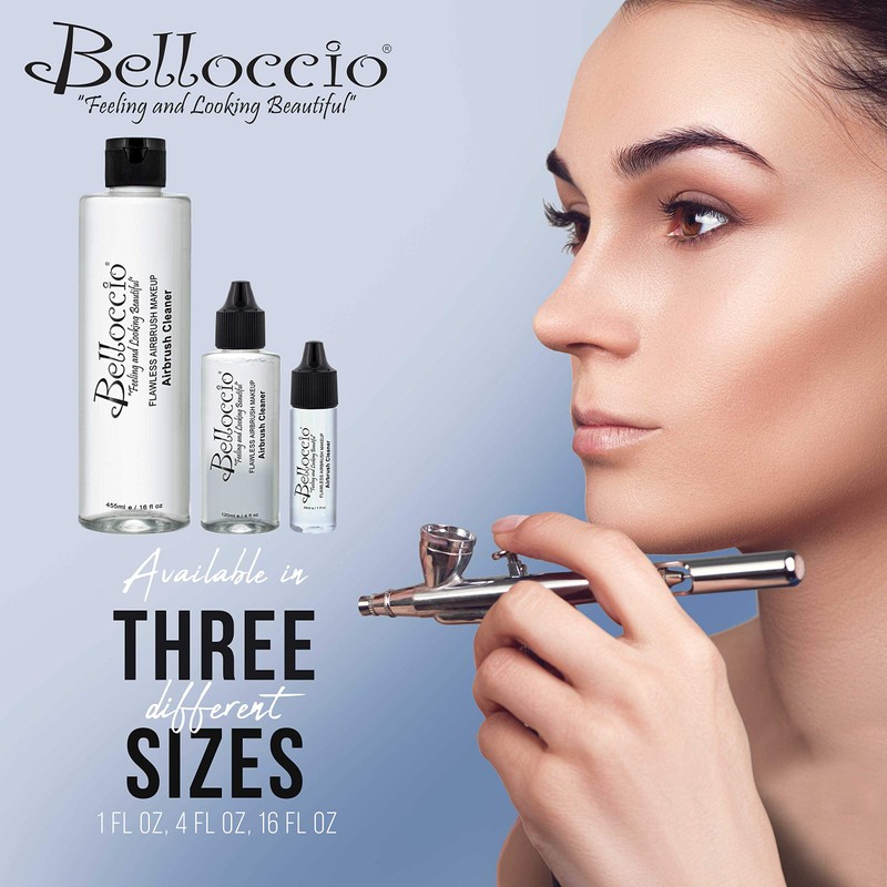 Belloccio 4 Ounce Makeup Airbrush Cleaner - Fast Acting Cleaning