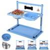 SHAINFUN Blue Raised Dog Bowl Stand with Two 1700ml Stainless