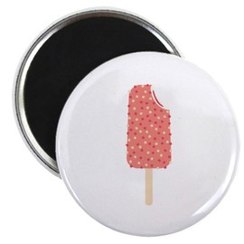 CafePress Strawberry Shortcake Popsicle Magnets 2.25" Round Button Magnet (10 pack)