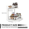 HEVOY 2-Tier Sliding Under Sink Organizer, L-shape Pull Out Cabinet
