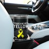In March We Wear Yellow For Endometriosis Awareness Gifts Stainless