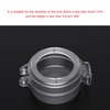 2 Pack Deadbolt Lock Secure Mount Child Safety Clear Transparent