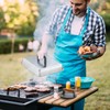 SafBbcue Round Cast Iron Smash Burger Grill Weight Press &