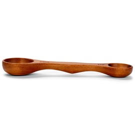 Elanze Designs 259C Double Ended Reddish Brown 7.25 x 2 Inch Wood Measuring Spoon