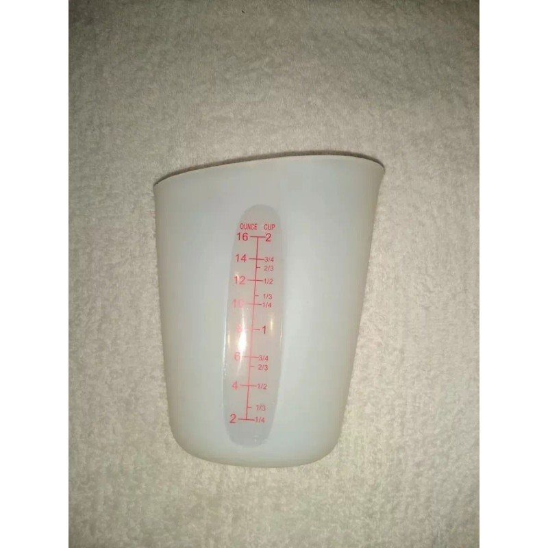 Vencort Taza Jarra Medidora Silicon Flexible 500 Mililitros