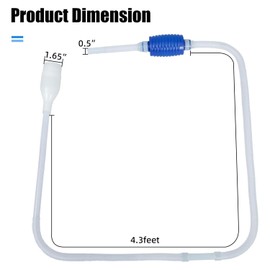 PEAKTREND Aquarium Siphon, Fish Tank Siphon, Aquarium Vacuum, Aquarium Water Changer, Gravel Cleaner for Fish Tank Syphon Cleaning and Water Changing Tools Kit with Priming Bulb