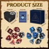 MOVINPE D&D Dice Box with Dice Set – Heart-Shaped Polyhedral