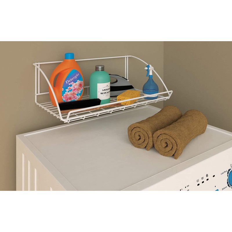 ClosetMaid 8278 18-Inch Wide Laundry Utility Hanger Shelf, White