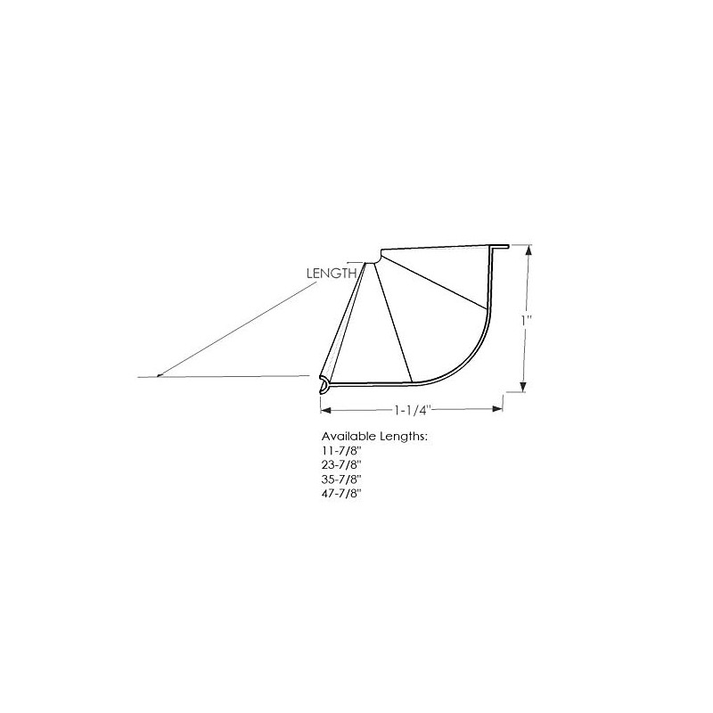 Beam Lighting Under Cabinet Light Cover Replacement | White Ribbed