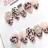 Funky Leopard Handmade Nail Tips - Short Oval / 펑키