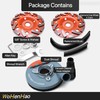Wohenhao Dust Shroud for Angle Grinder 4.5-5 inch + 2