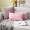 MIULEE Set of 2 Corduroy Cushion Covers, Decorative, Sofa Cushion,