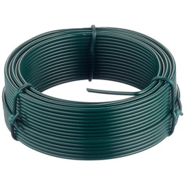 Merriway BH05777 Plastic Coated Garden Wire, 2.0 mm Diameter x 20 Metre (65 Foot), Green