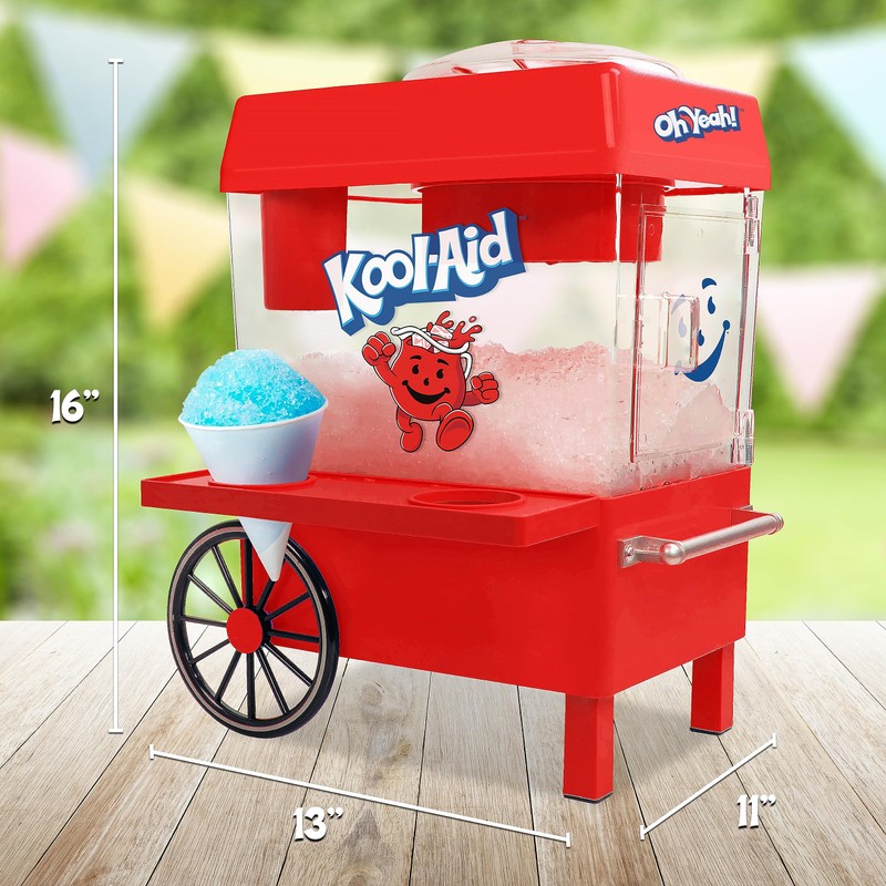 Nostalgia Kool-Aid Snow Cone Shaved Ice Machine - Retro Table-Top
