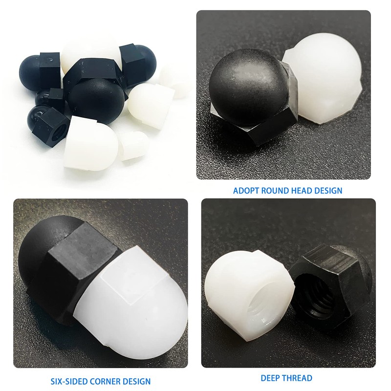 Pack of 152 Hex Nut Covers, Plastic Caps for Screws