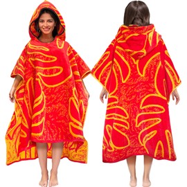 VOOVA & MOVAS Hooded Towel Adult (75X40 Inches,14Years Up)-Palm, Thick Cotton Wearable Bath Towels for Women Plus Size, Swim Towels for Women, Adult Towel Pocho for Bathroom, Home, Pool Use