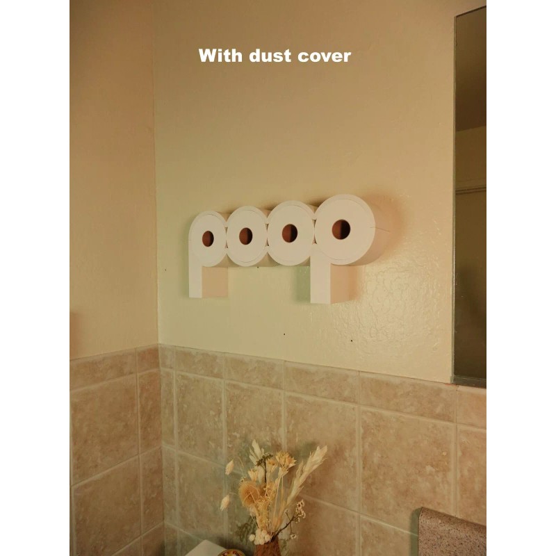 3D Printed The POOP - Toilet Paper Holder, Functional and