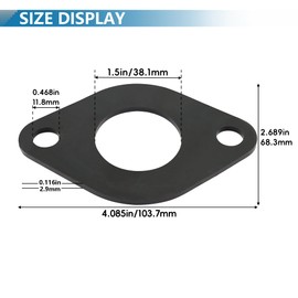 Circulator Pump Flange Rubber Gasket, for Valve Pipeline and Flange Installation, Fits 007 Inline Circulator Pump (4 Pack)