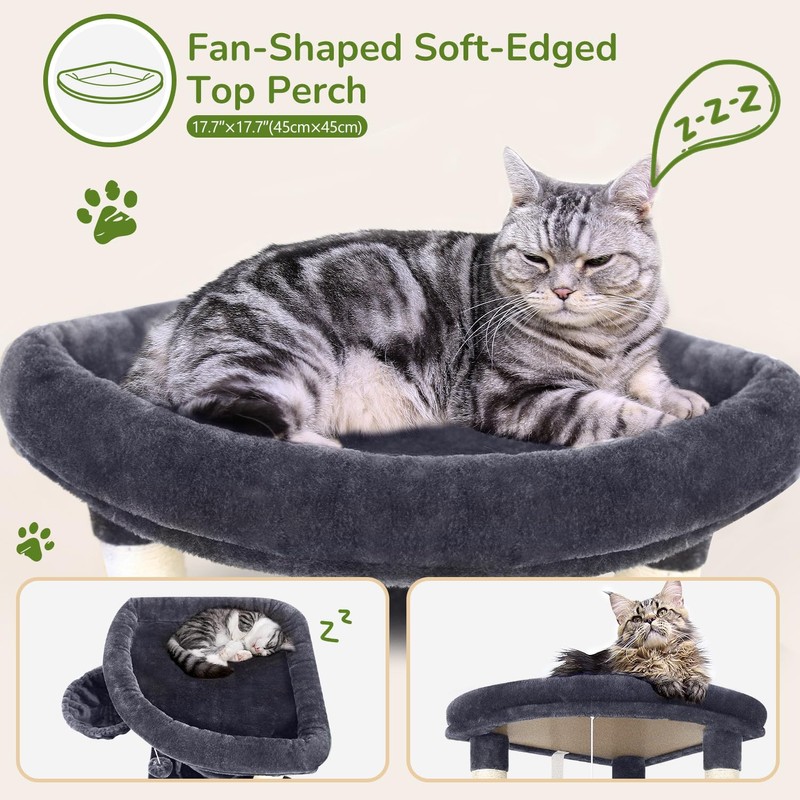 Globlazer C51 Corner Cat Tree Condo for Indoor Cats, 51in
