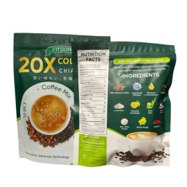 FITGUM 20X Collagen Chia Coffee - 11 in 1 Coffee Mix