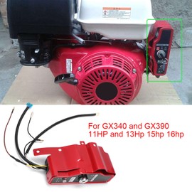 Hztyyier Car Electric Starter Kit, Electric Ignition Switch, Compatible with 2 x Key Bar for Honda GX340 GX390 11HP 13HP Motor